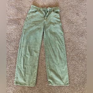 Green Denim Pants